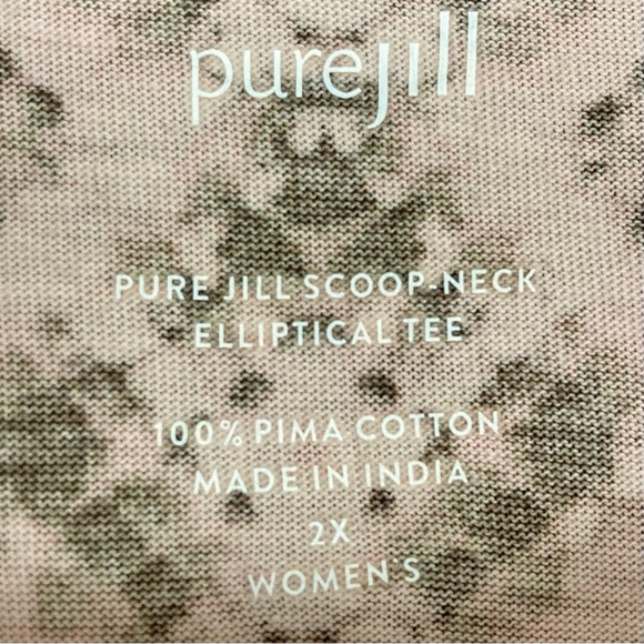 J. Jill Pure Jill Scoop-Neck Elliptical Tee Women’s Size 2X Southwestern Print - Picture 7 of 8